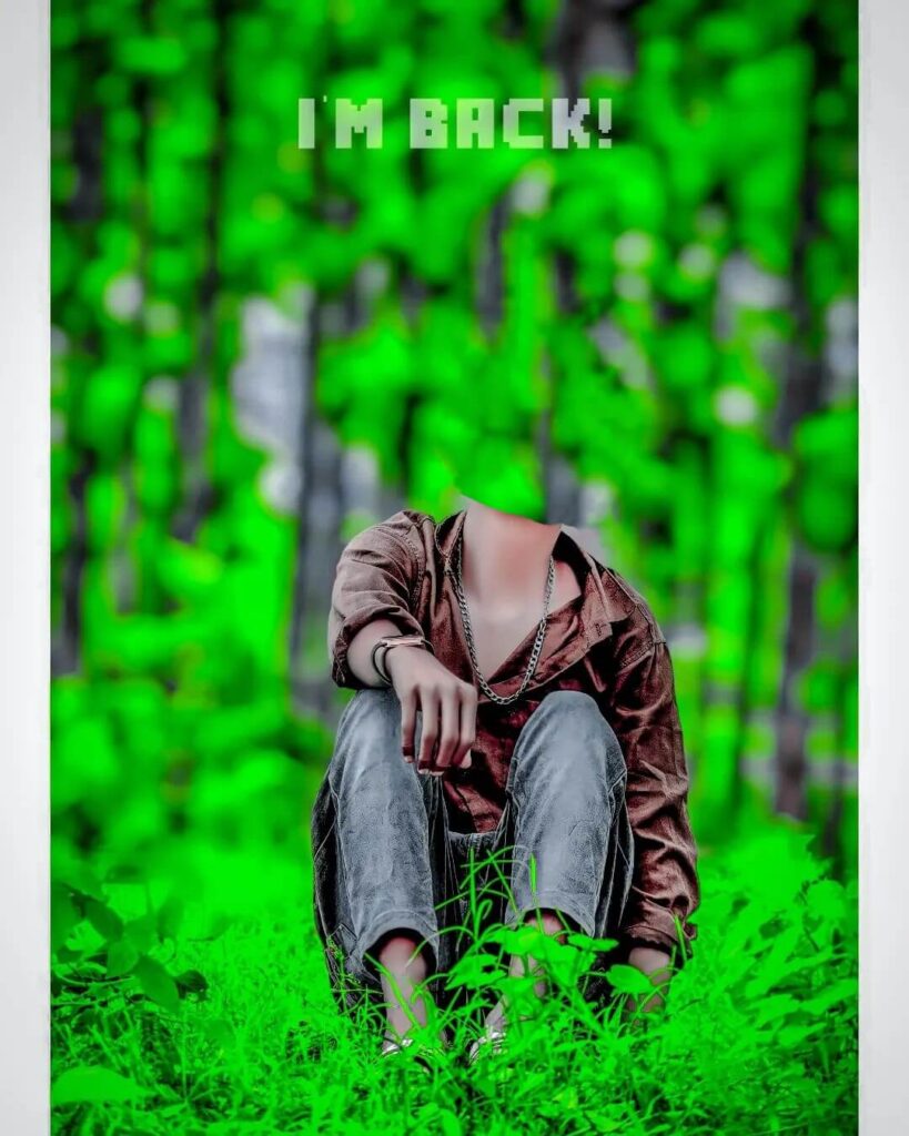 sitting boy face cut cb editing background full hd