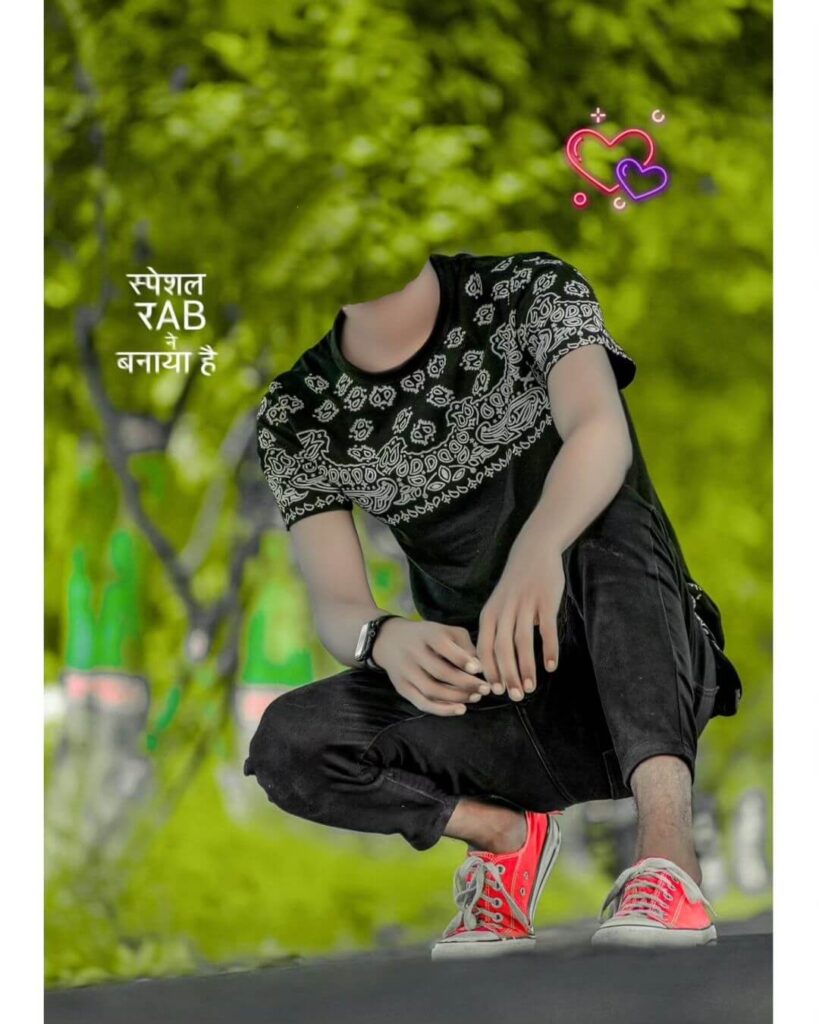 sitting boy Without Head cb Background 4k