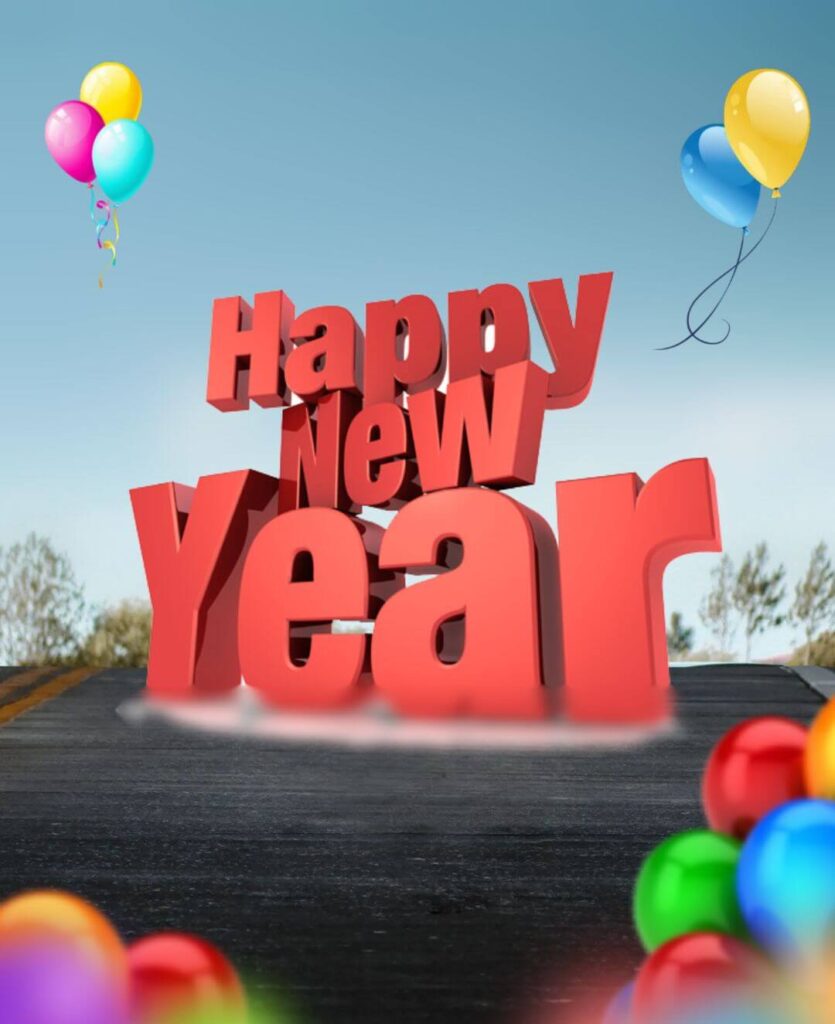 2024 Happy New Year HD Background