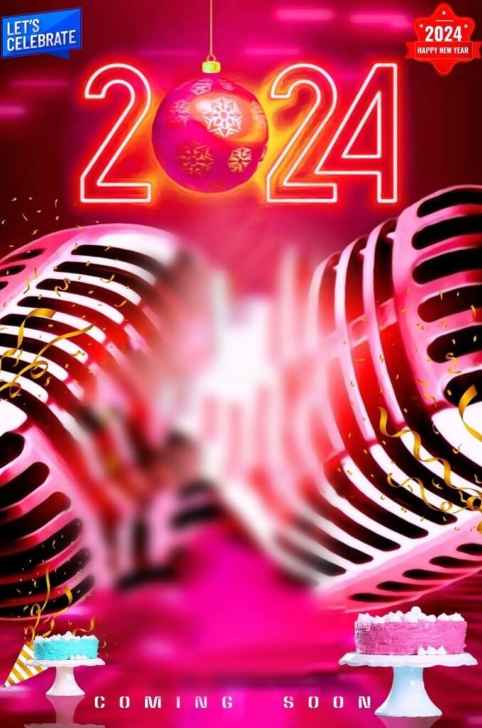 Happy New Year 2024 Background HD For Editing New