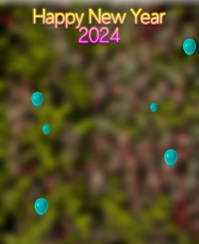 Happy New Year 2024 Backgrounds HD For Editing