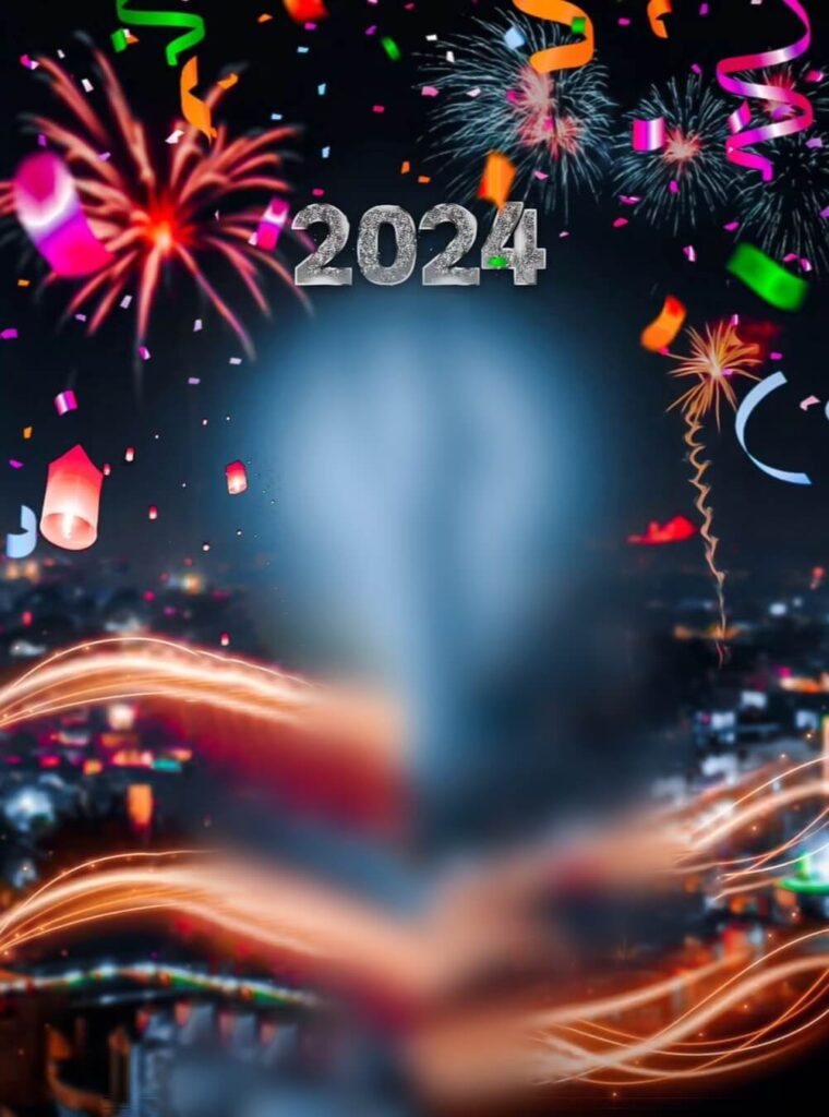Happy New Year 2024 Editing Manipulation CB Background free