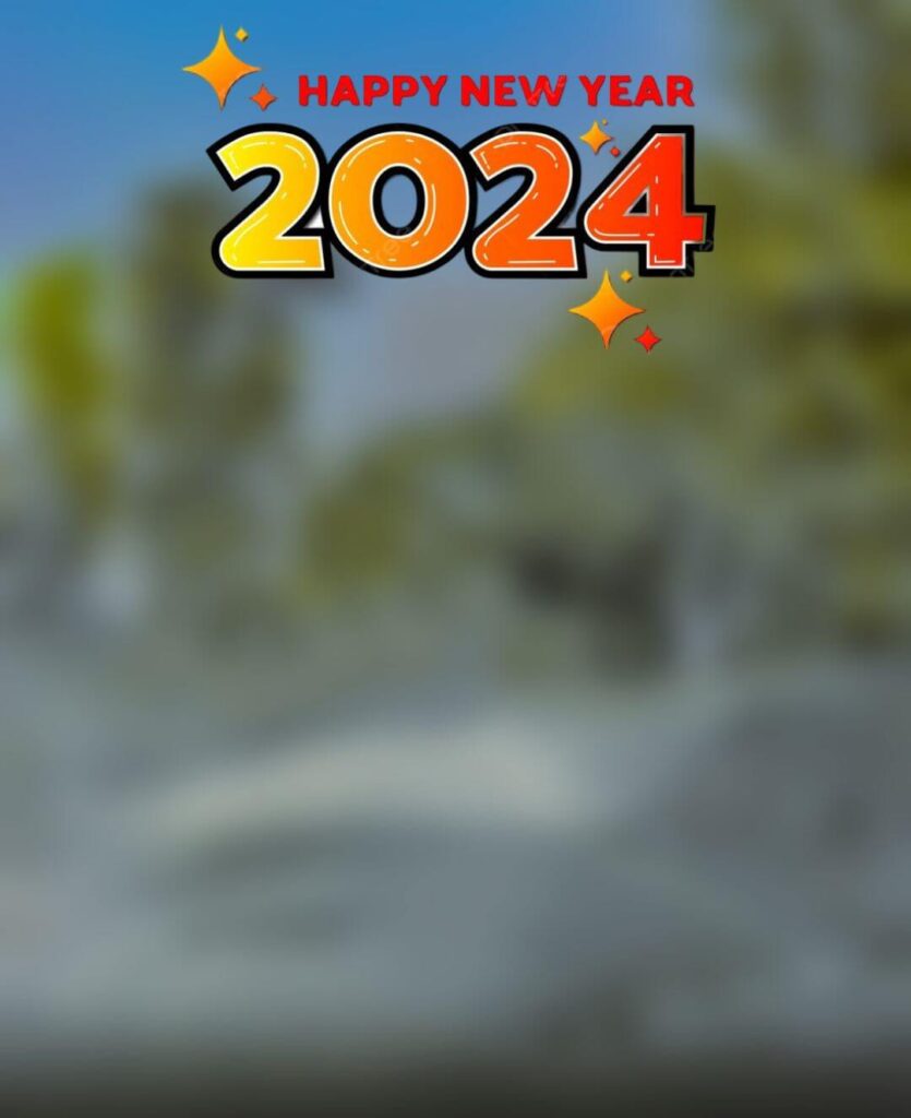 Happy New Year Editing CB Background 2024 4k