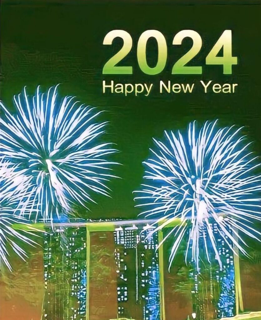 Latest Happy New Year 2024 Editing CB Background Full HD