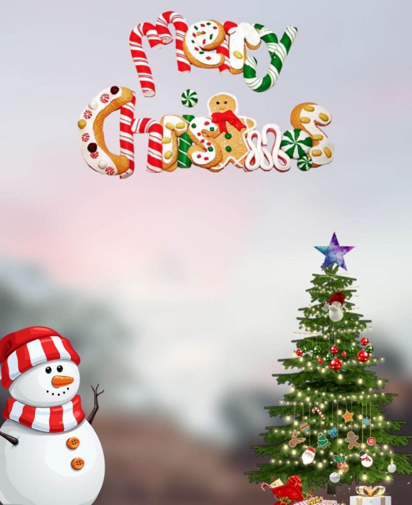 Merry Christmas Editing Background For CB Photos