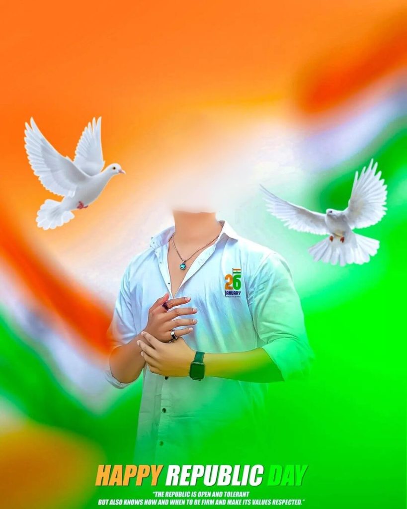 26 January 2024 Photo Editing Background Republic Day