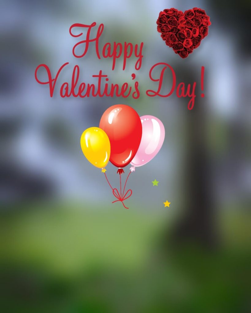 2024 Valentine Day Photo Editing background