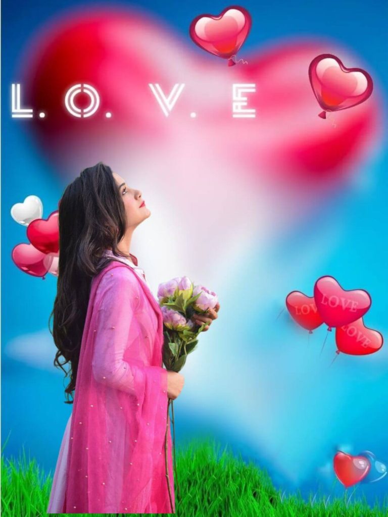 Valentine's Blur HD CB Girl Backgrounds For Editing