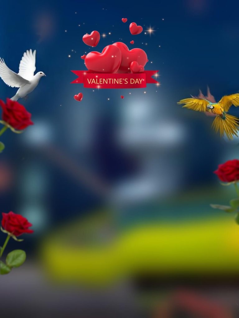Valentine's Day Photoshop Photo Editing background HD Free