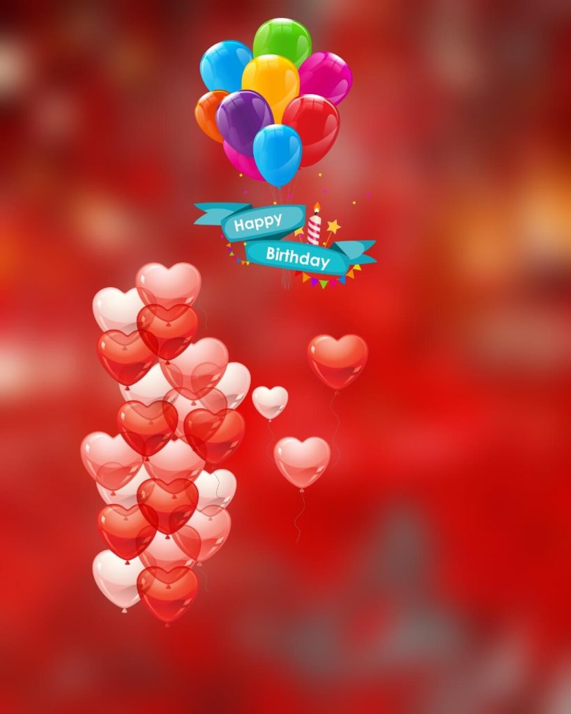 birthday background balloons