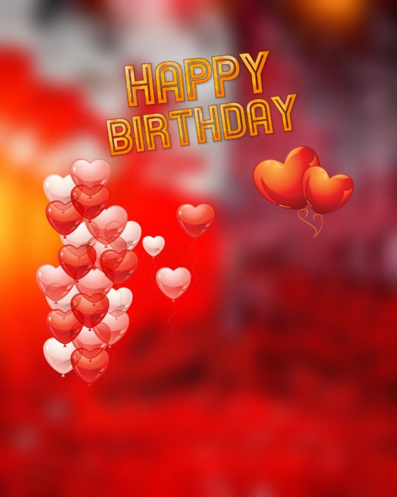 happy birthday background with balloons