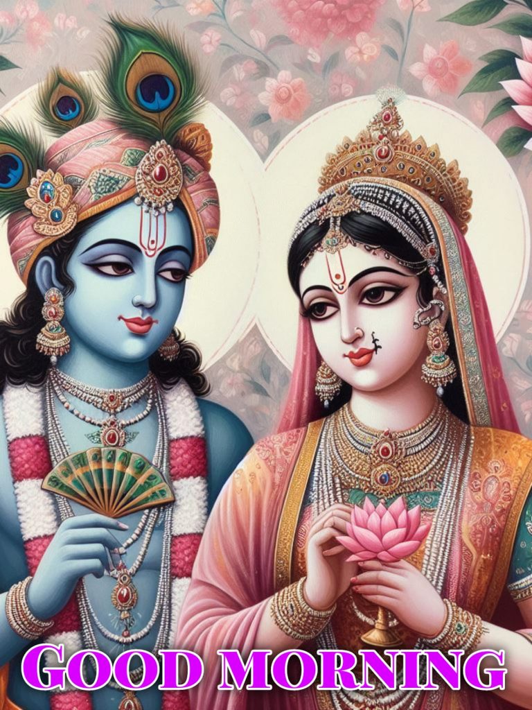 radha krishna good morning hindi