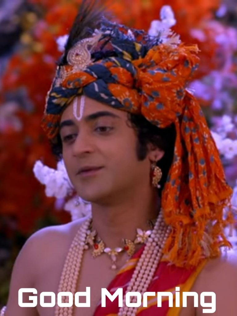 radha krishna good morning images in hindi