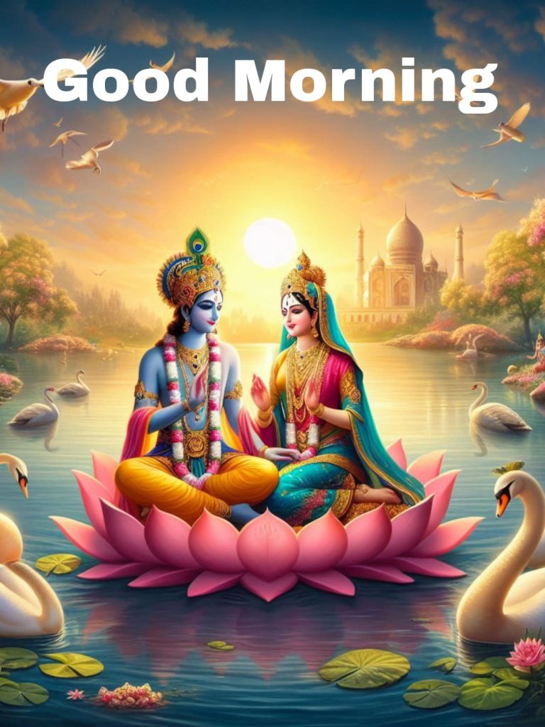 radha krishna images good morning