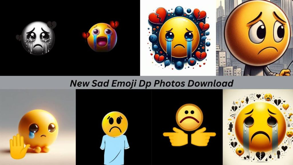 sad emoji dp