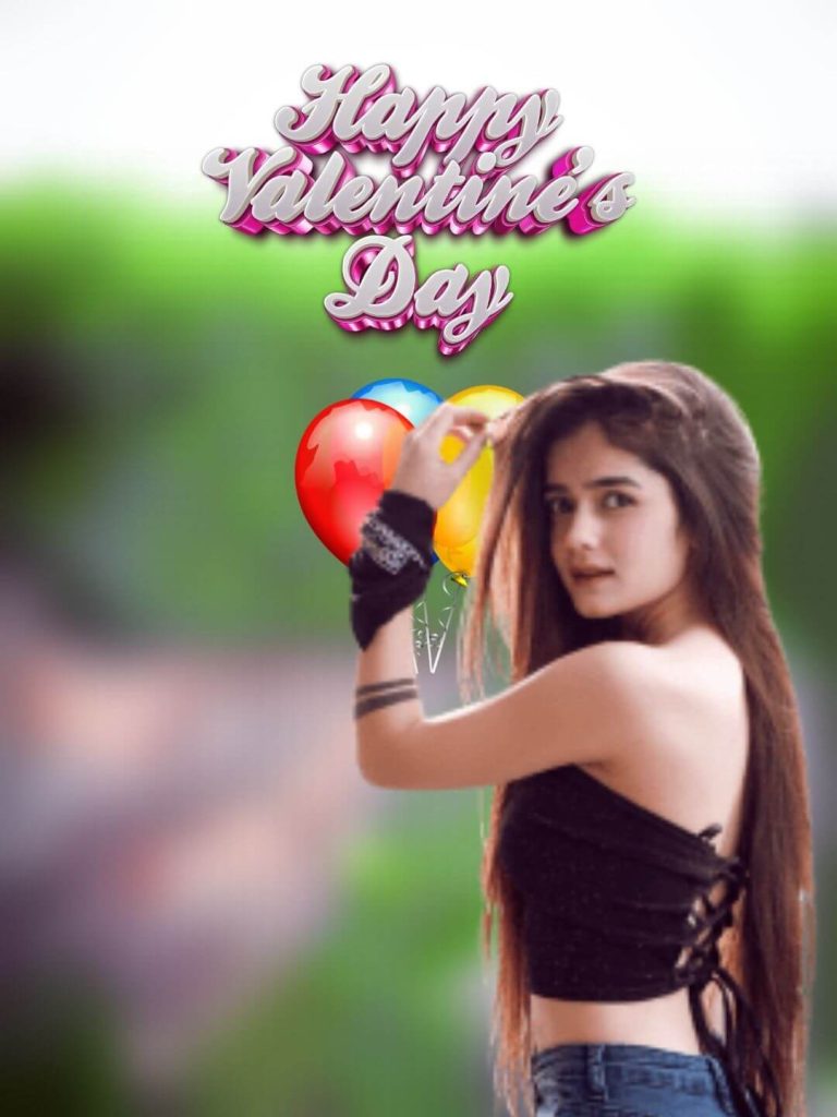 valentine day editing background with girl free