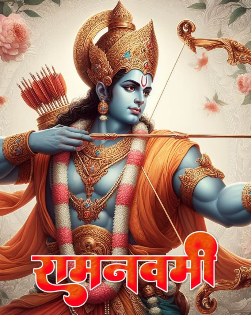 Ram Navami Banner Background 2024