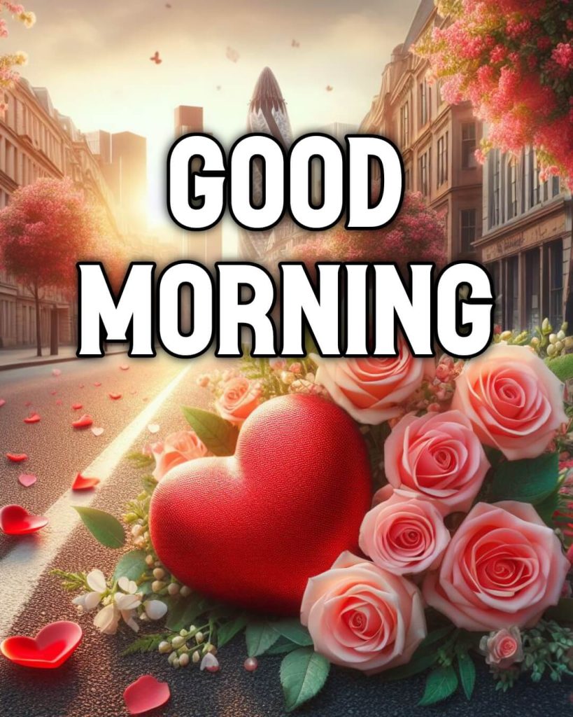 good morning images rose love
