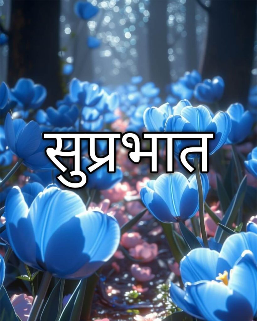 good morning images with positive words in hindi