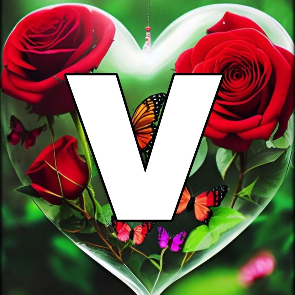 stylish v letter images