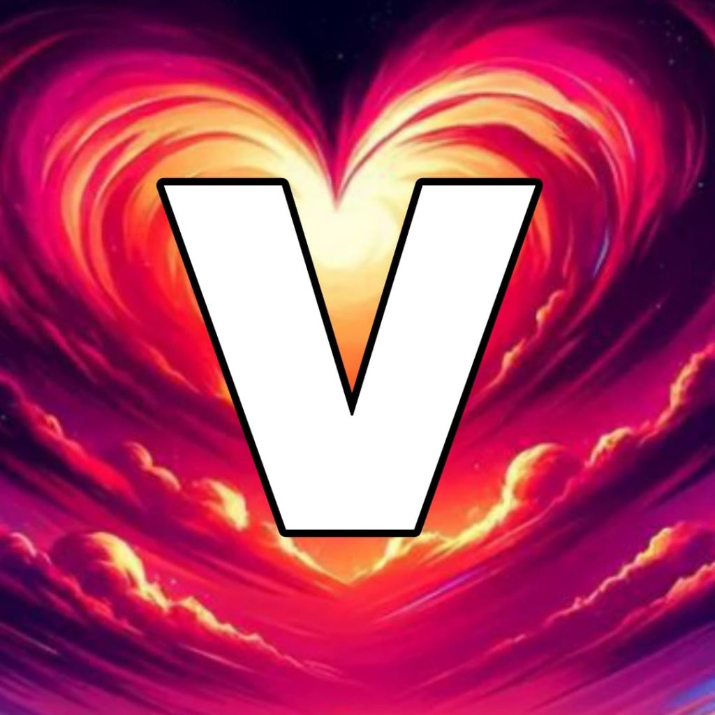 v letter images for dp