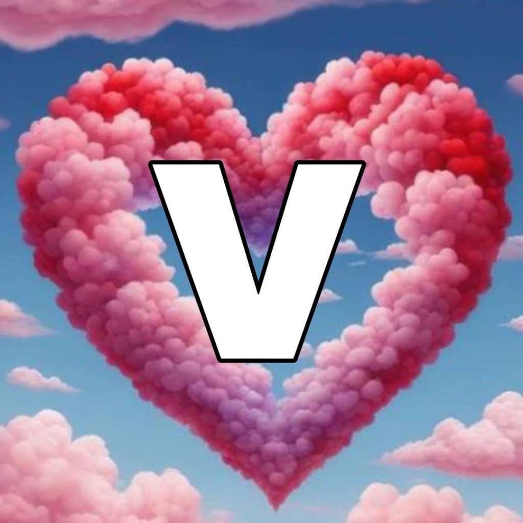 v letter images hd