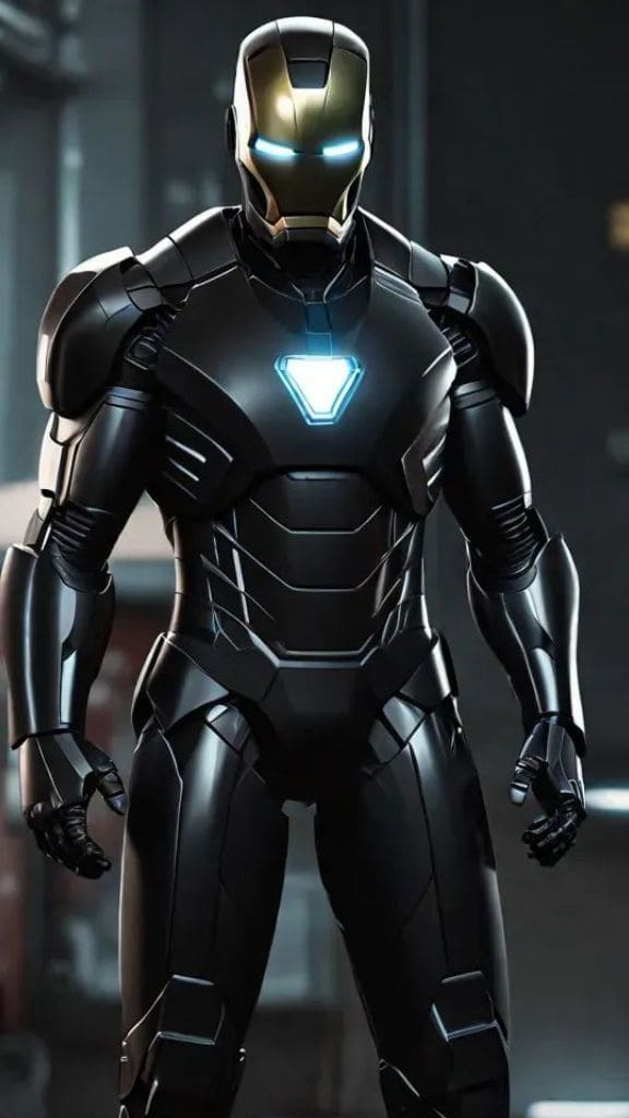 iron man black wallpaper