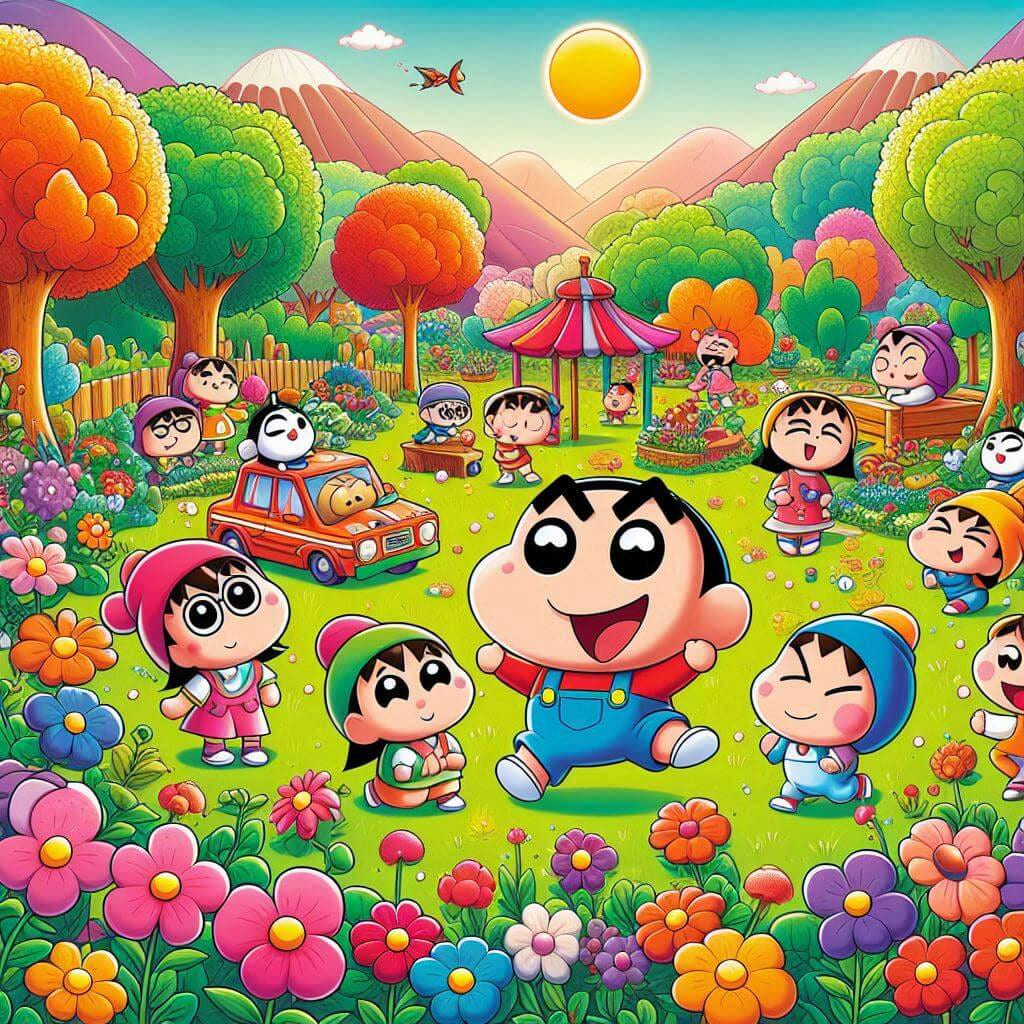 shinchan and doraemon wallpaper