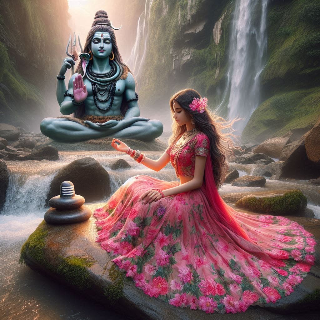 340+ Mahadev with girl ai images Full Hd 2024 1 Lord Shiva AI generated wallpaper 4K