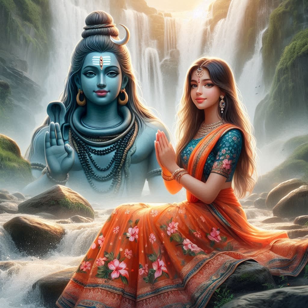 340+ Mahadev with girl ai images Full Hd 2024 24 Sawan Images HD 1080p 4k