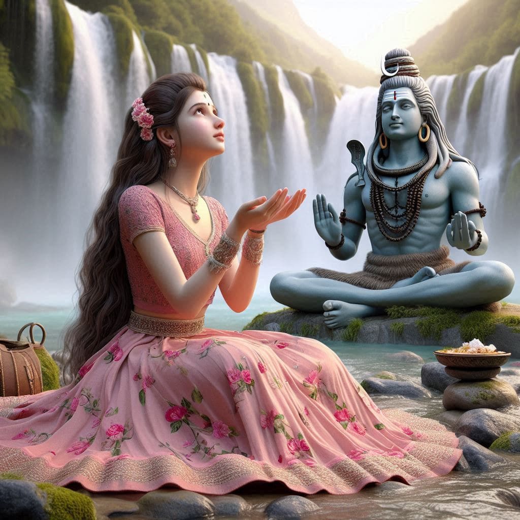 340+ Mahadev with girl ai images Full Hd 2024 40 Sawan Photo Wallpaper