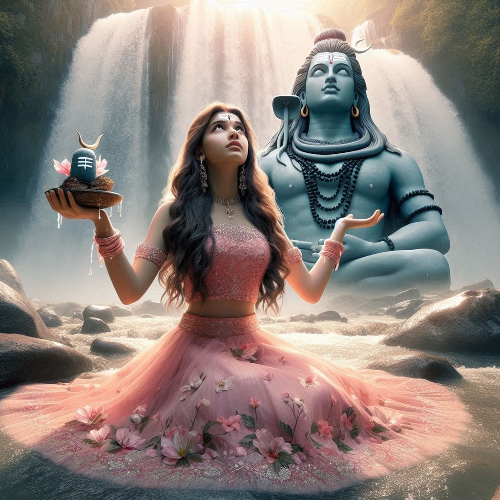 340+ Mahadev with girl ai images Full Hd 2024 41 Sawan Wallpaper HD download