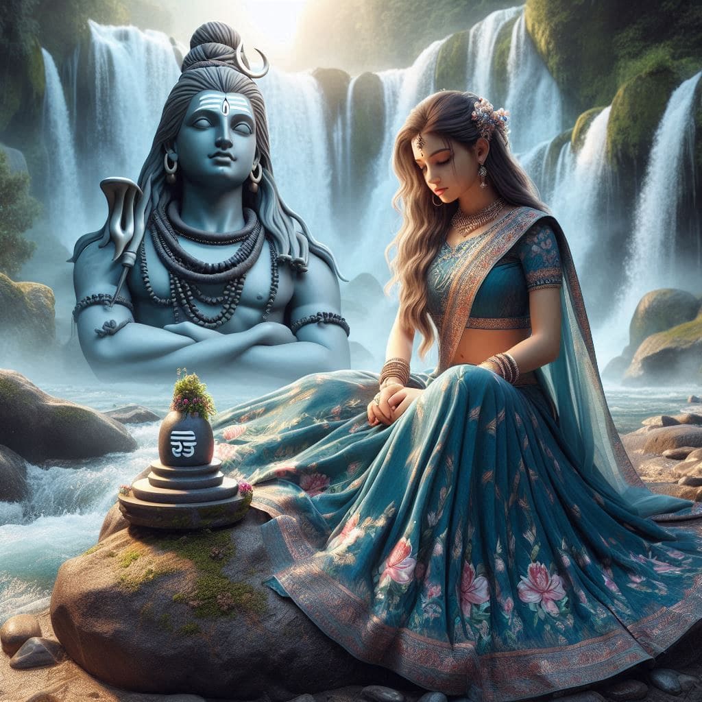 340+ Mahadev with girl ai images Full Hd 2024 46 Shiv bhakt Girl Images HD