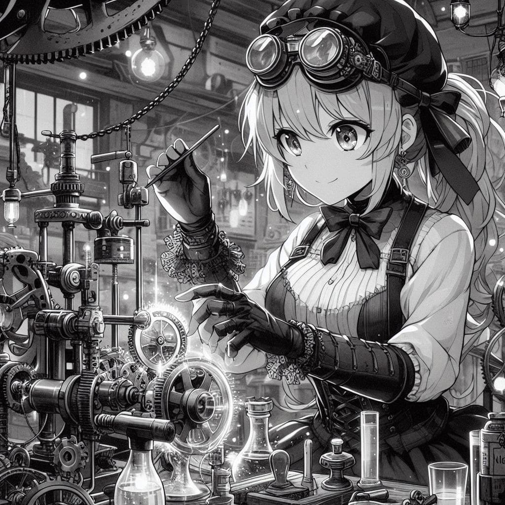 anime girl black pfp