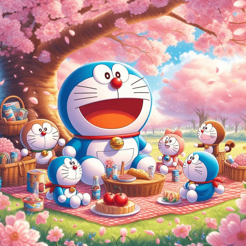 doraemon wallpaper black background