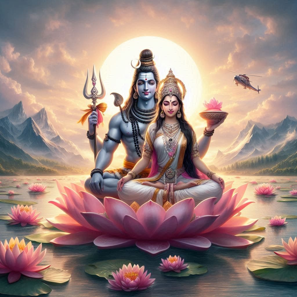 Shiv Parvati HD Wallpaper (Free Photos Download 2024) 2 full hd shiv parvati ganesh hd wallpaper