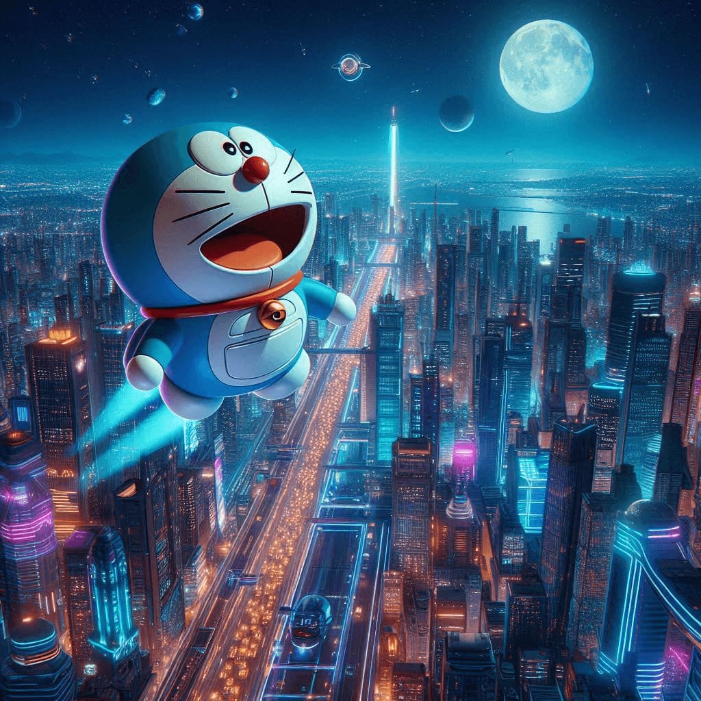 wallpaper doraemon 3d