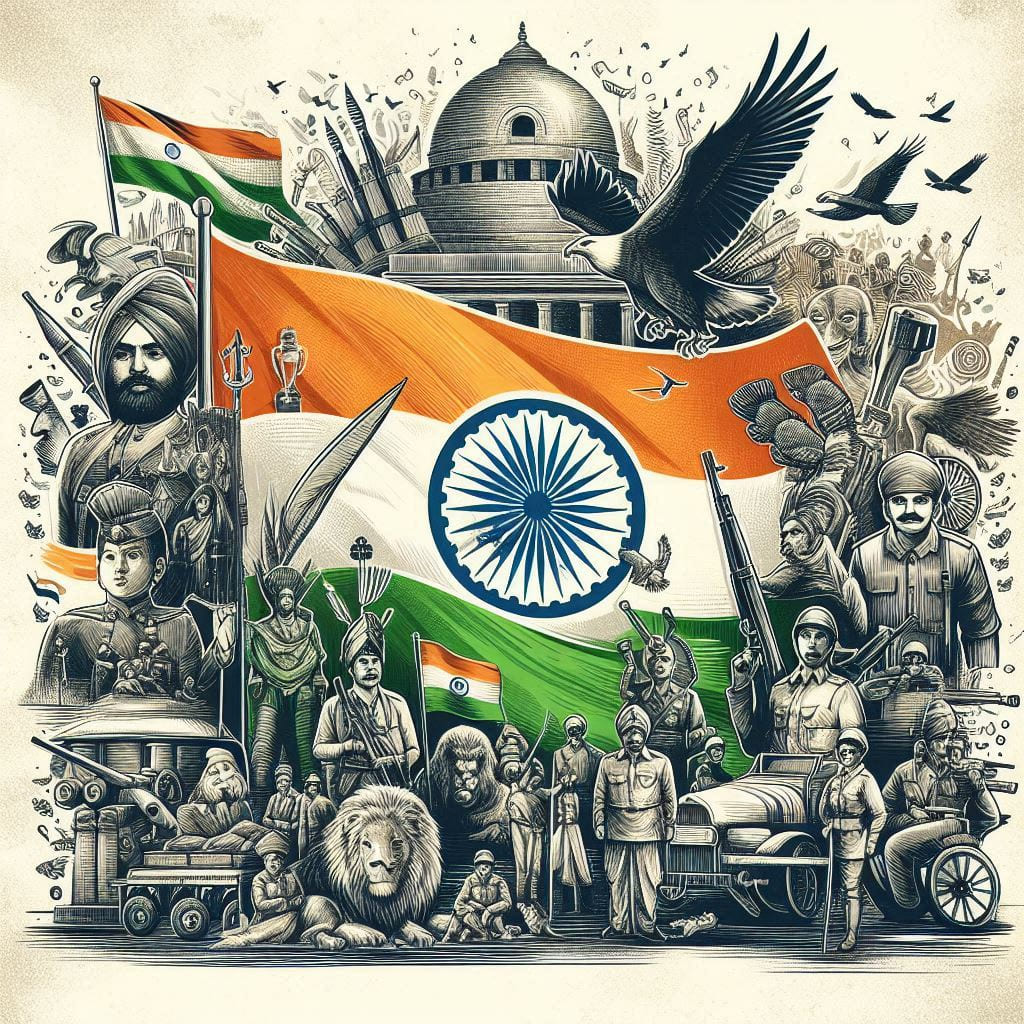 15 August poster background