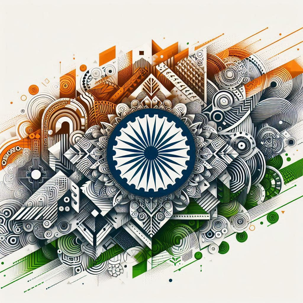 Indian flag logo design