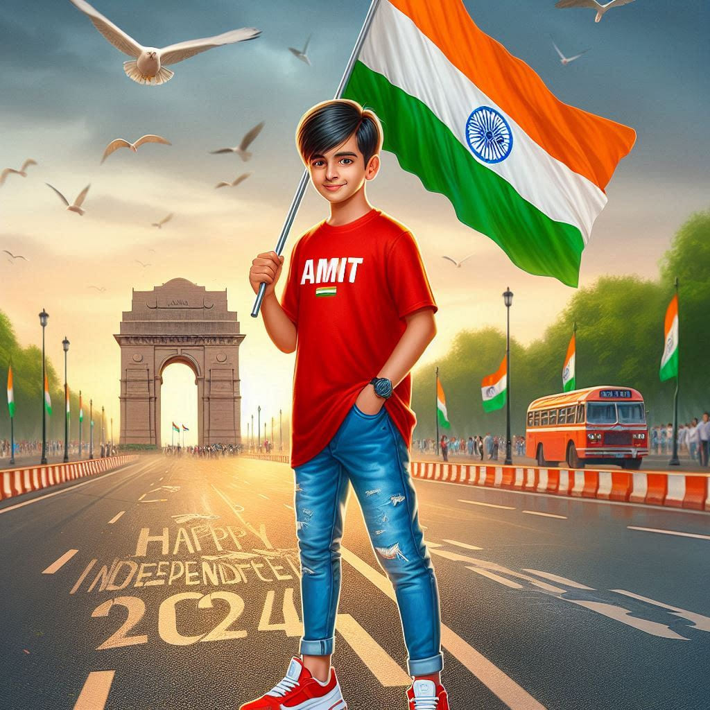 Independence Day Photo Editing Prompts 2024 (15 August) 11 bing ai image 15 august