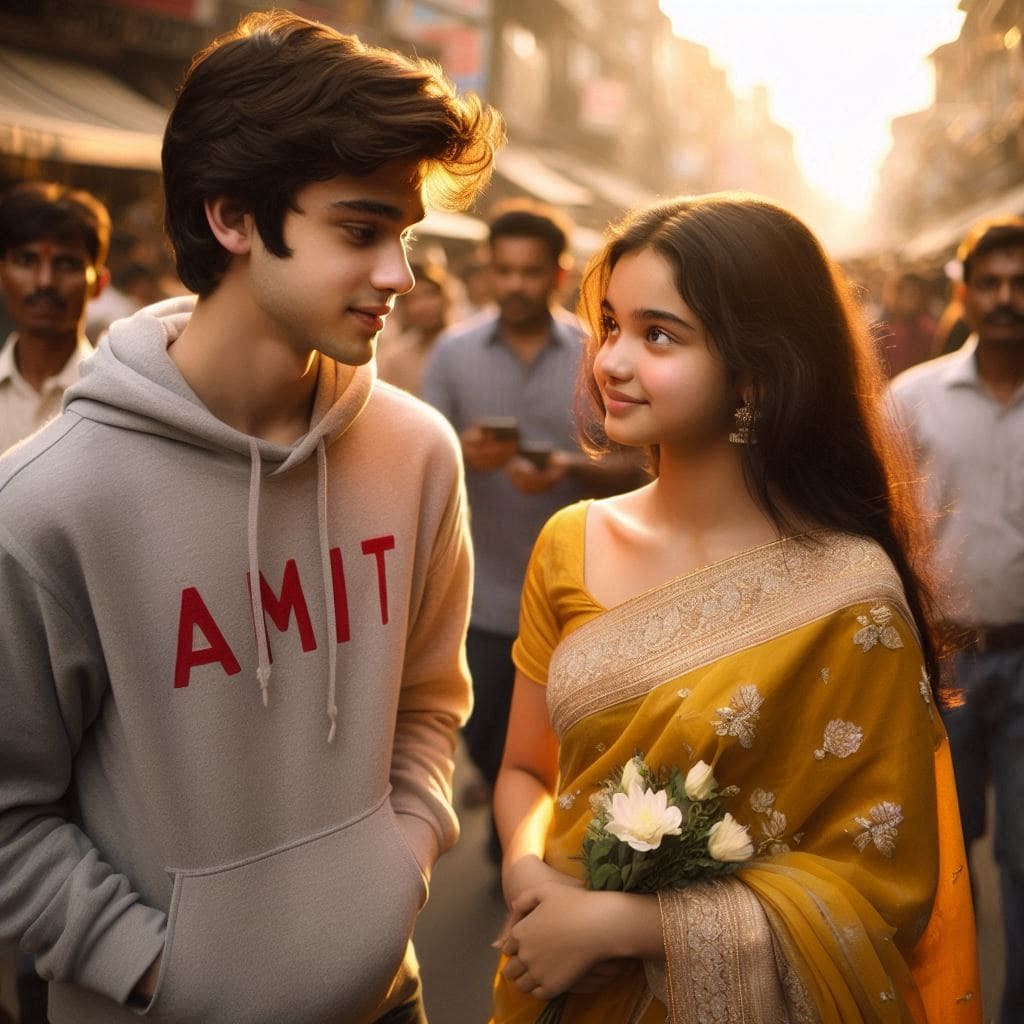 Couple In Rain Walking Name Ai Photo Editing Prompt 11 3D AI couple photo